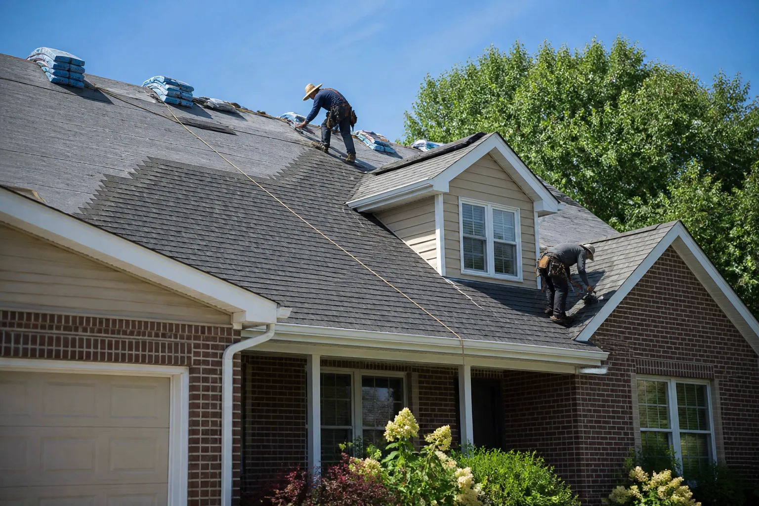 Eureka Roofing Job Site