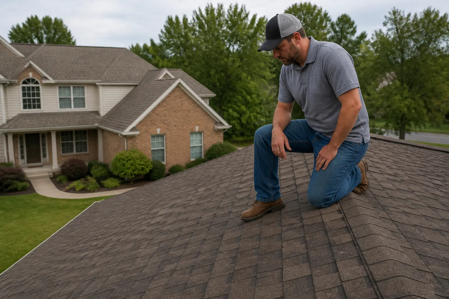 Morton Roofing Job Site