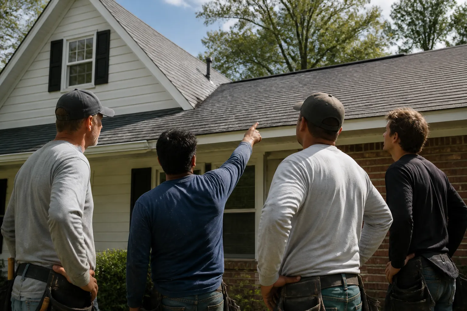 Roofing Crew at Work