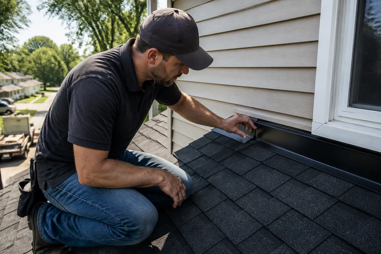 Pontiac Roofing Job Site