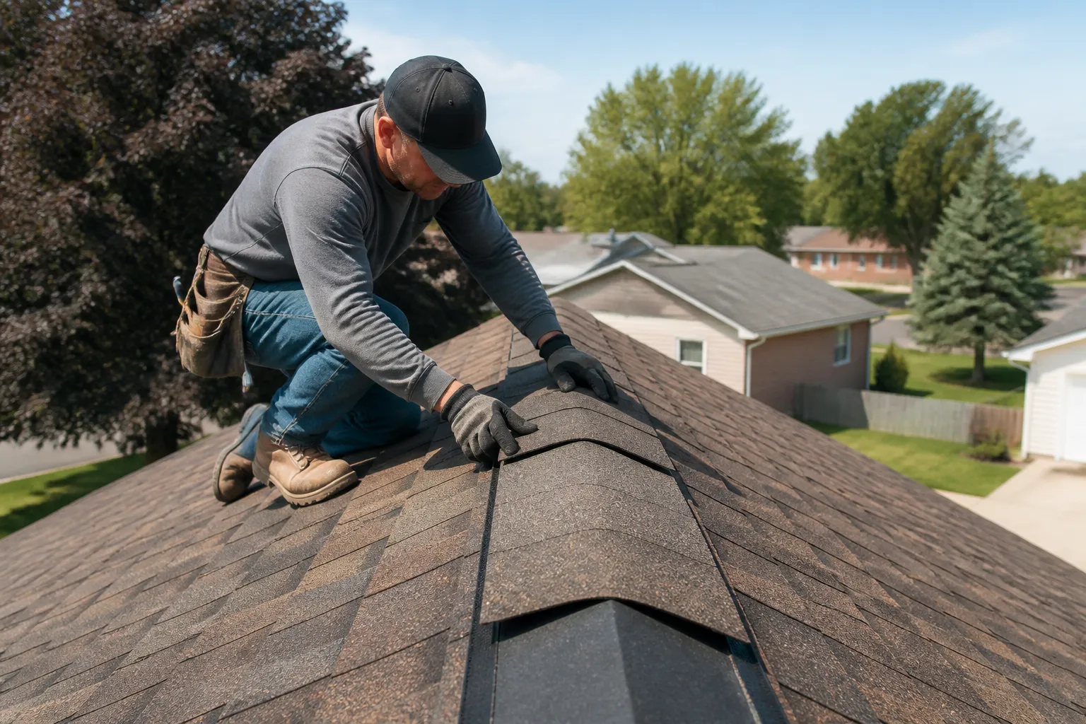 Streator Roofing Job Site