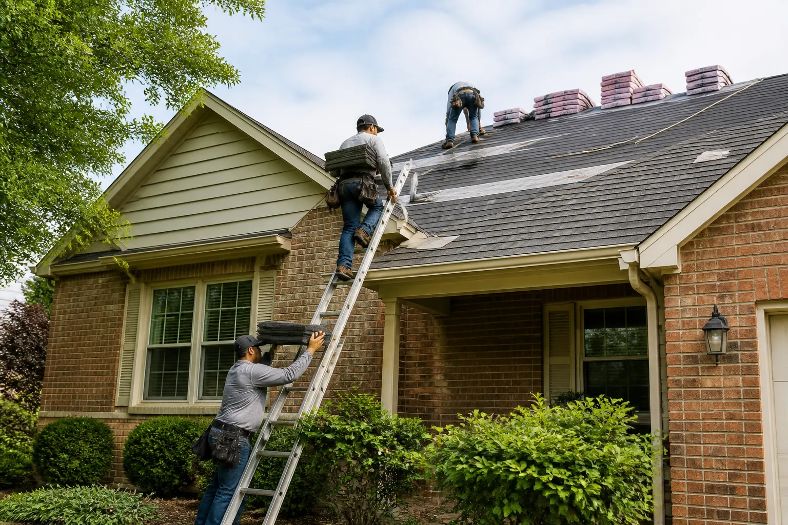 Washington Roofing Job Site